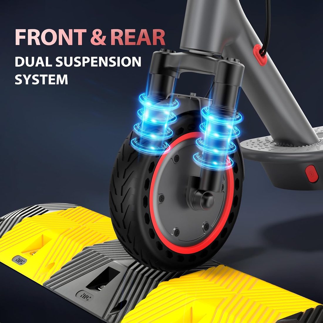 MAXSHOT Dual Suspension Electric Scooter with Seat Bag photo 2