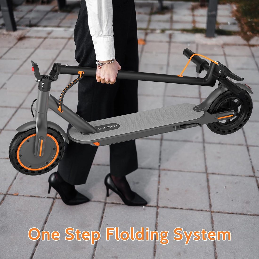 MAXSHOT V1 Electric Scooter — Orange Edition photo 2