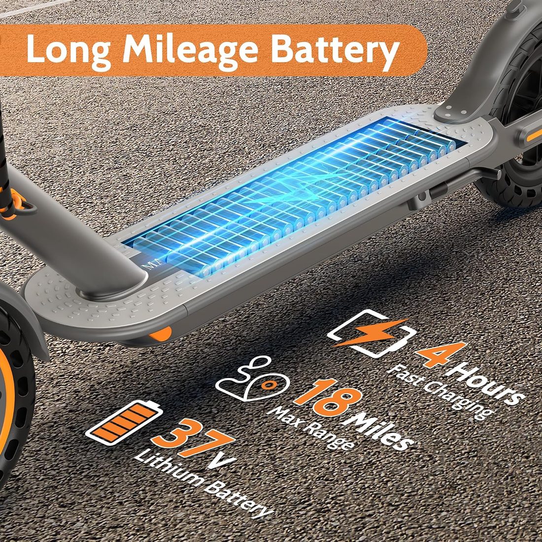 MAXSHOT V1 Electric Scooter — Orange Edition photo 3