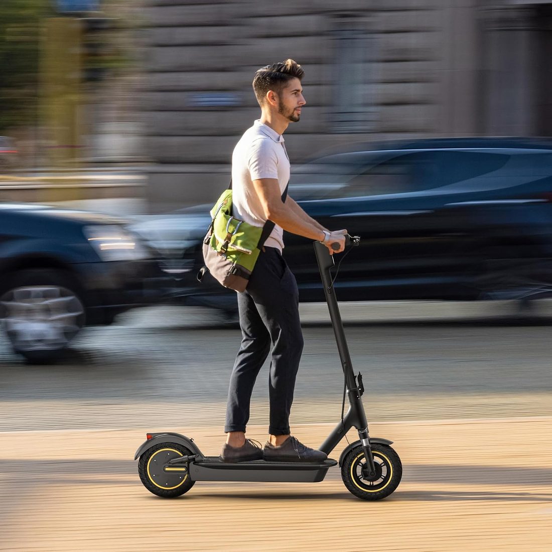 MAXSHOT V1 MAX Electric Scooter — Black/Yellow photo 4