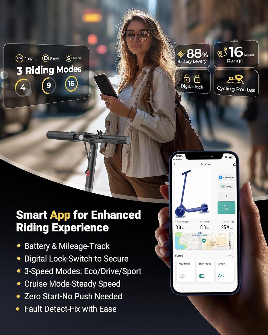 MAXSHOT V7 Electric Scooter — Dual-Lock Fold photo 2